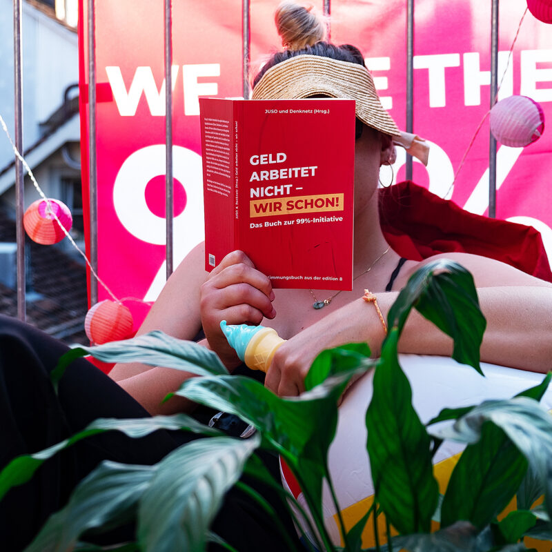 JUSO Buch "Geld arbeitet nicht - wir schon!"
