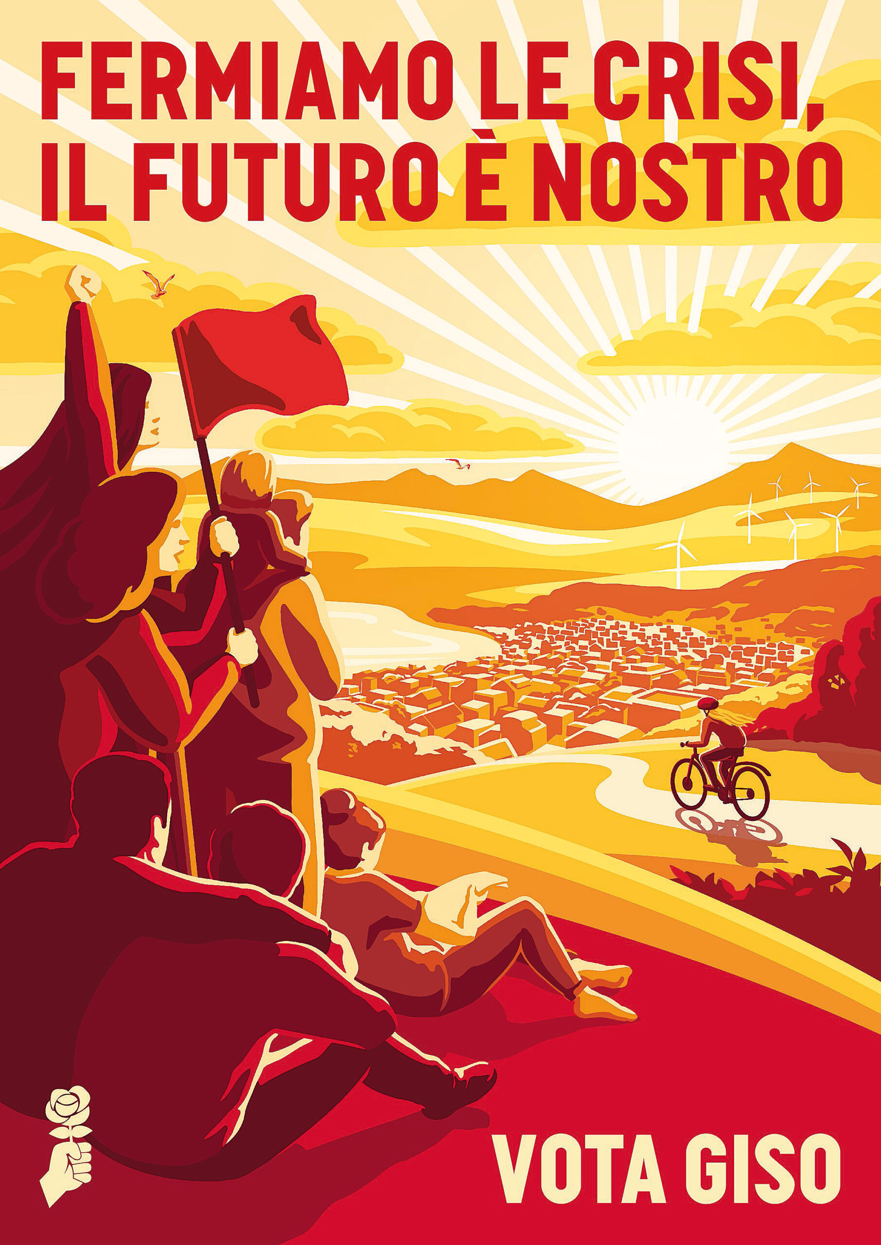 Affiche Choisir JUSO, italien