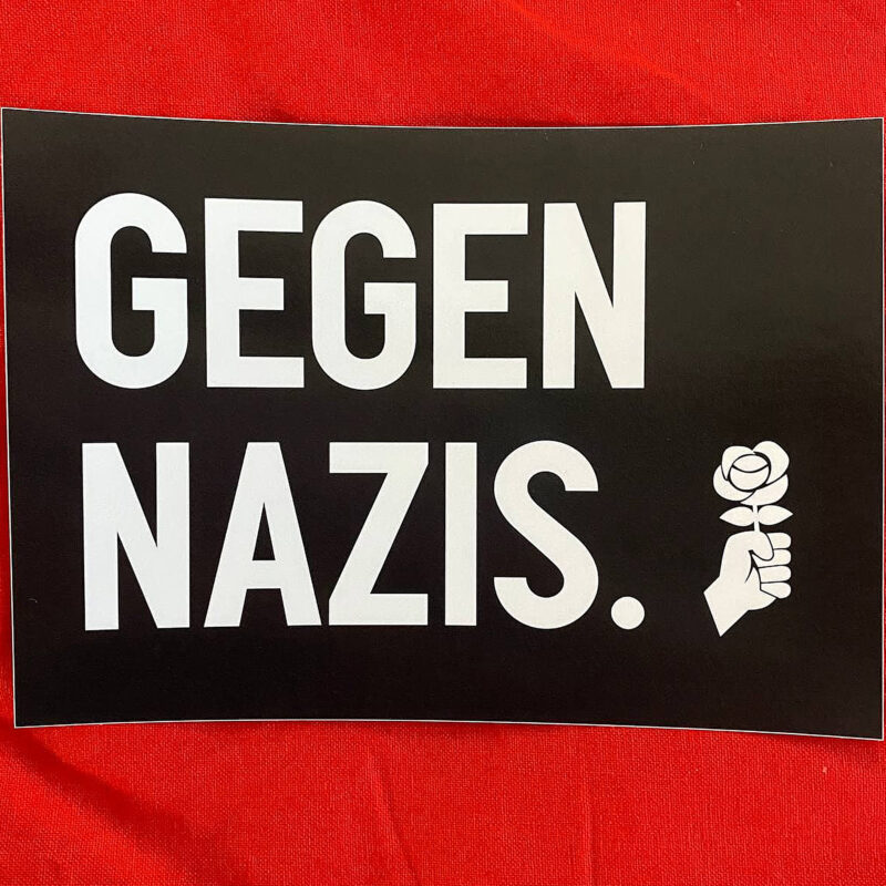 Autocollant JUSO "Contre les nazis