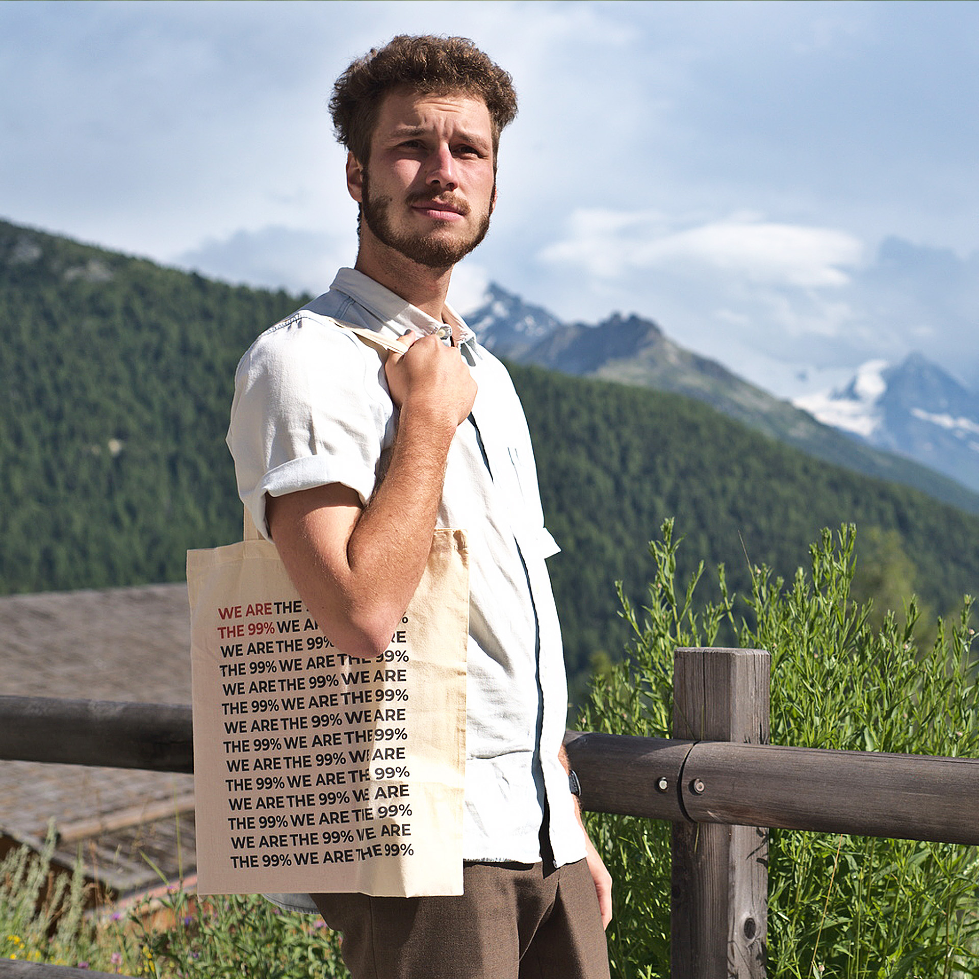 JUSO Stofftasche "We are the 99%"
