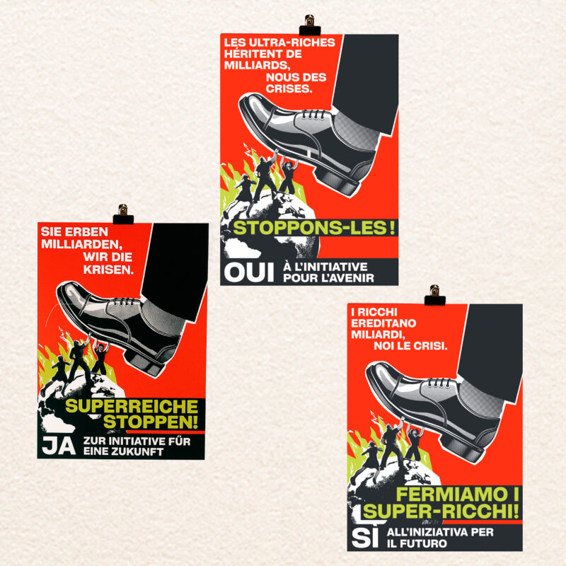Affiches en allemand, fraçais et Italien